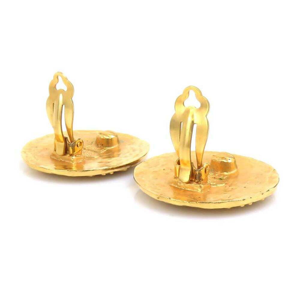 CHANEL Gold Logo Earrings - Picture 4 of 13